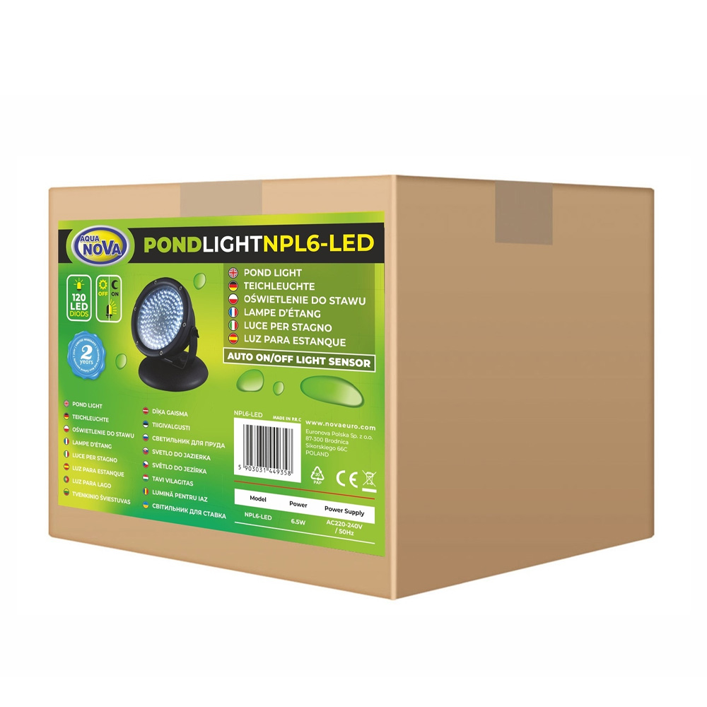 AQUA NOVA NPL6-LED OŚWIETLENIE LED DO OCZKA WODNEGO 12V